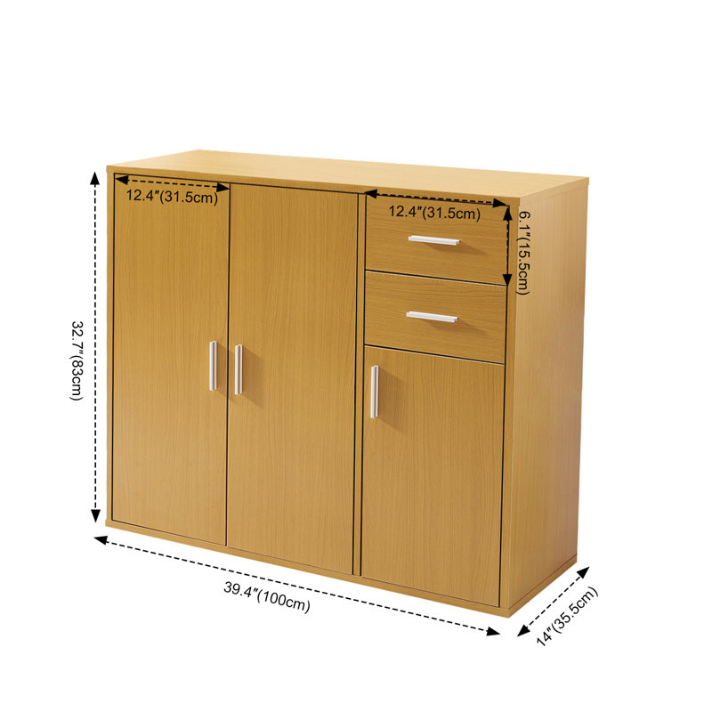 100.2 cm W Sideboard, Yellow