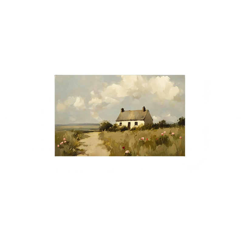Country Country BFarmhouse, art mural à cadre en bois à l'arrière, 30 x 20