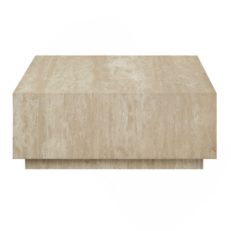 Table basse, travertin beige Deon