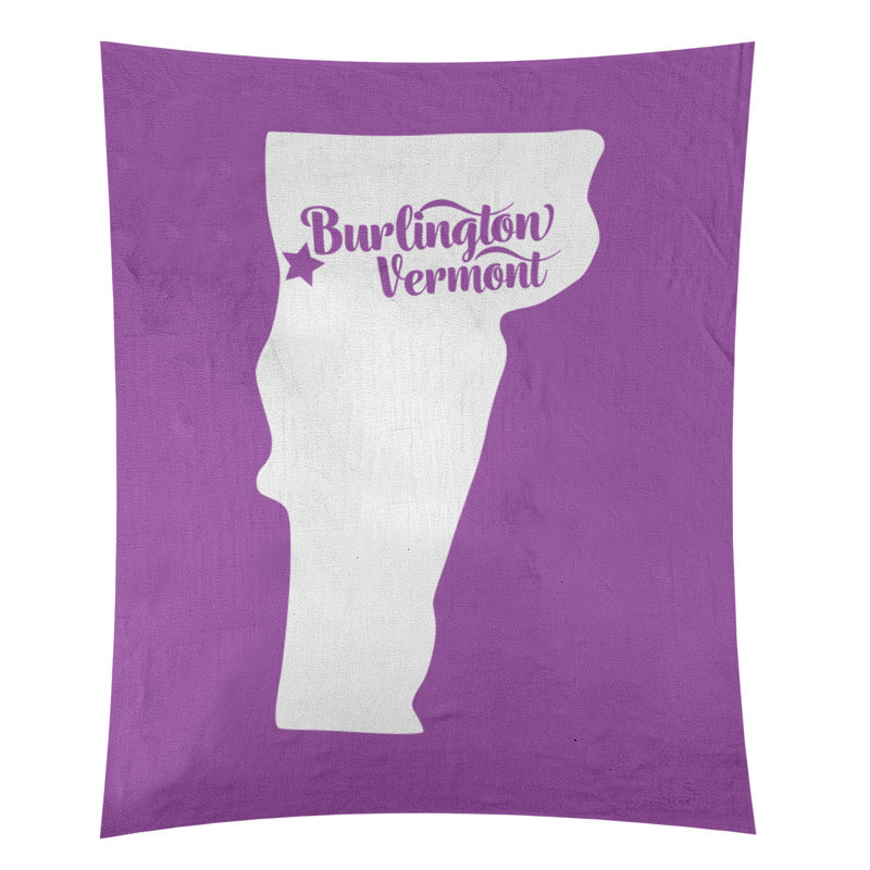 Tapisserie murale Burlington Vermont, H 80 po x l 68 po, Violet