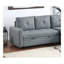 Canapé modulaire convertible noir et gris