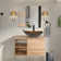 Beyo 28'' Single Bathroom Vanity with Manufactured Wood Top with Mirror