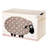 3 Sprouts Collapsible Toy Chest Storage Bin for Kids Playroom, Sheep