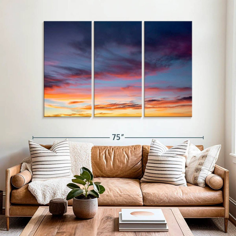 Valencian Sunset Sky, H 42 po x l 65 po