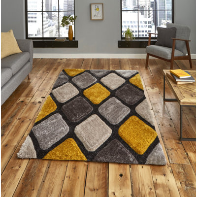 Varda Hand Tufted Yellow/Gray Rug