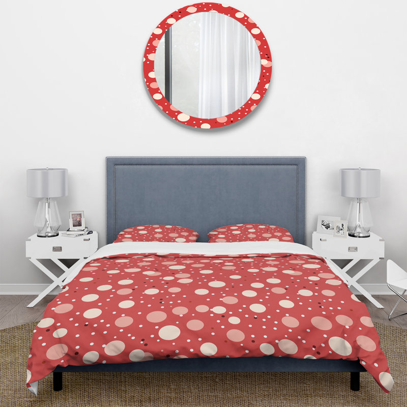 Literie ludique à pois III, Housse de couette simple + 1 taie décorative stan