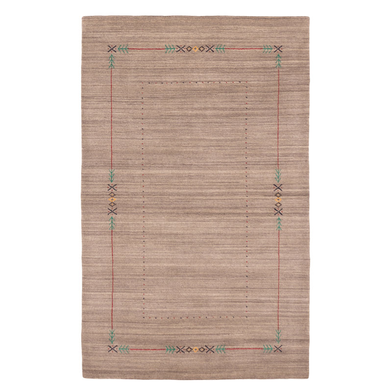 Tapis gris Kashkuli Gabbeh 5 pi 0 po x 8 pi 1 po