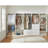 White Freestanding Walk in Wood Closet System