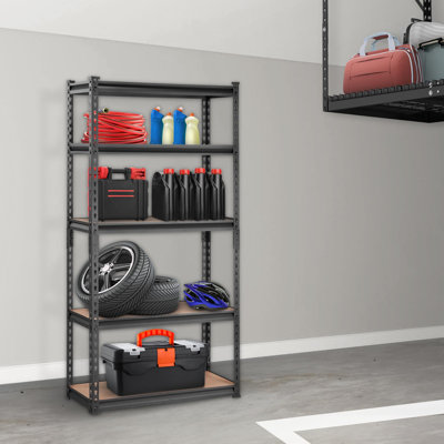Mariapaula Steel Adjustable Shelving Unit