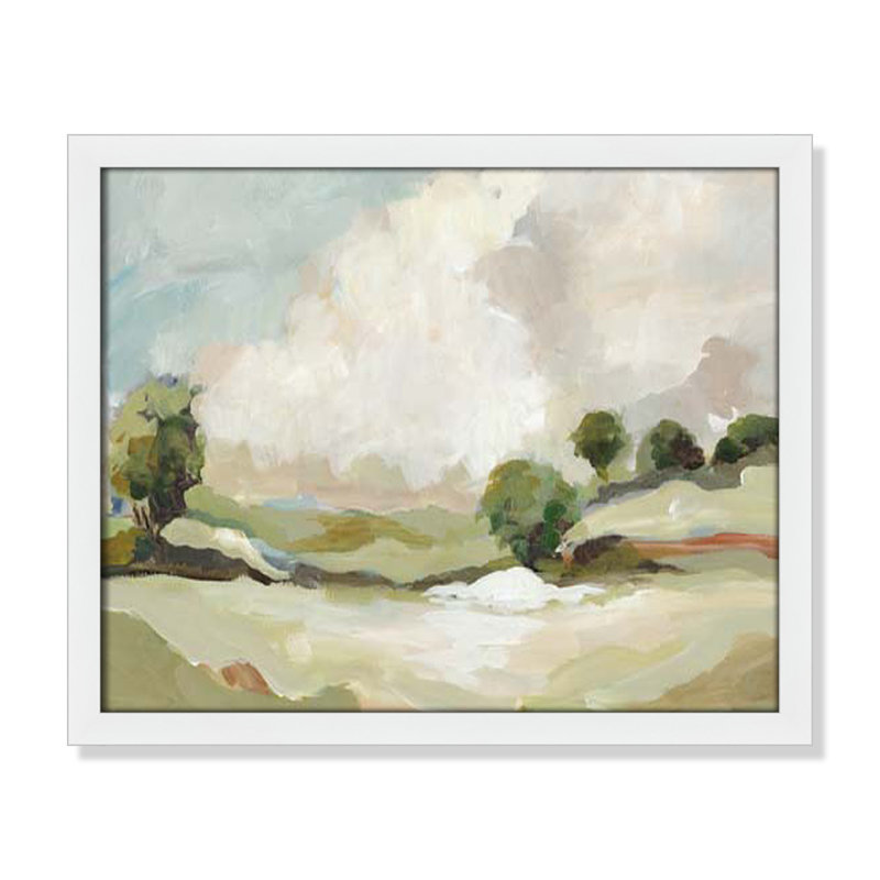 Pastoral Land " Pastoral Land " by Allison Pearce, 16" H x 19" W x 1.25" D, White