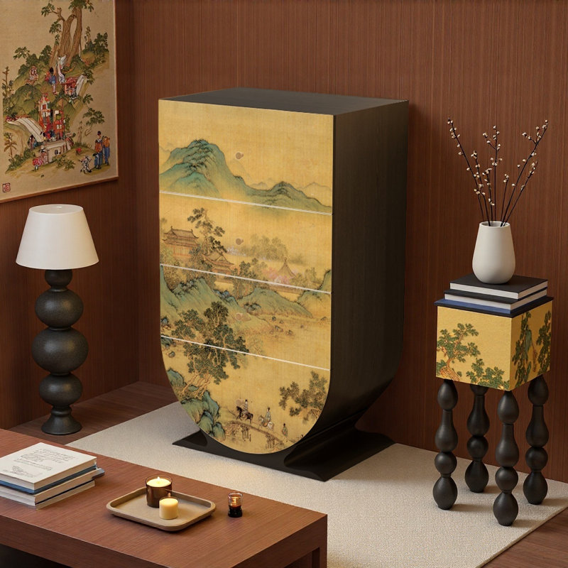 Commode de rangement rétro de style chinois
