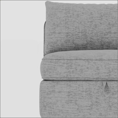 Armless Seat For Modular Sectional Sofa, Convertible Sofa Seat With Storage, Sleeper Sectional Sofa Set, Fabric Flexible Modular Combinations For Living Room(2PCS)