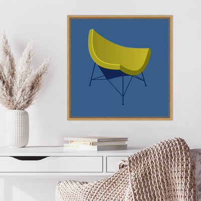 «Mid Century Chair I» par PI Gallerie, reproduction d'art sur toile encadrée