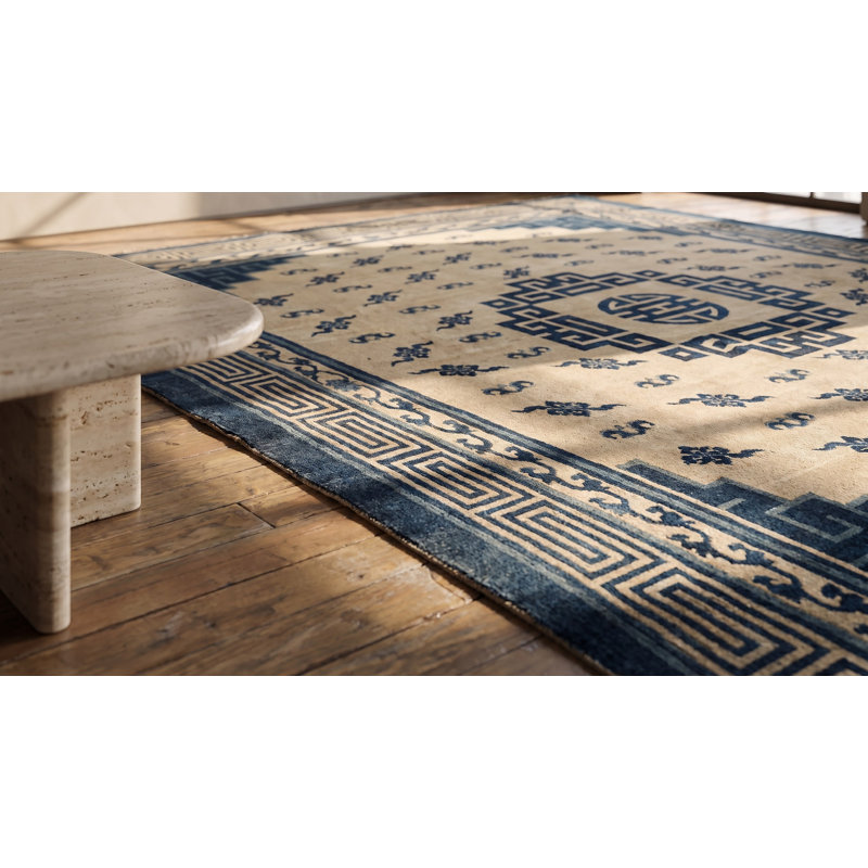 Antique Chinese - Mongolian Chinese Knotted Rug