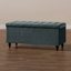 Cubed Cubed Ottoman Storage Box in Soft Holland Naples with Black Wooden Legs- Multi-Functional Blanket Box-119378950-119378948