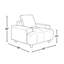 Chaise avec accoudoirs 43 po Longi