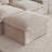 Modular Sectional Sofa with Movable Storage Ottoman and Console