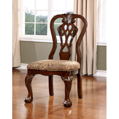 Chaise d'appoint traditionnelle l 21,4 po (2 / RTC), cerisier brun / brun