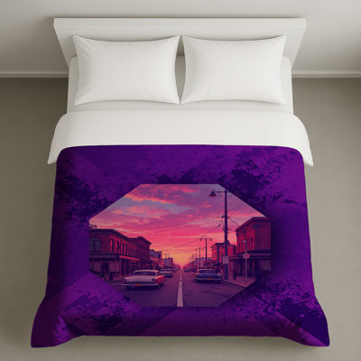 Housses de couette Sunset Urban Street Scene