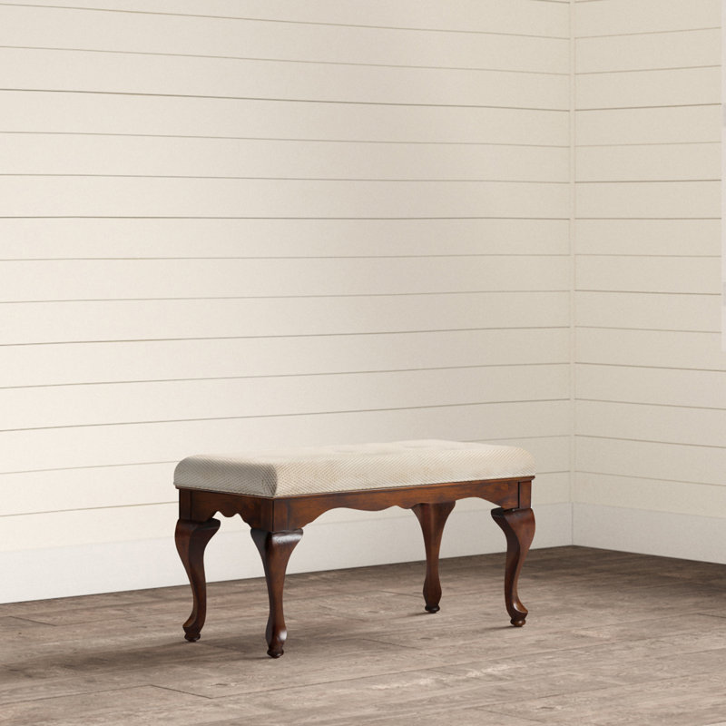 Alahni Upholstered Bench, Cherry