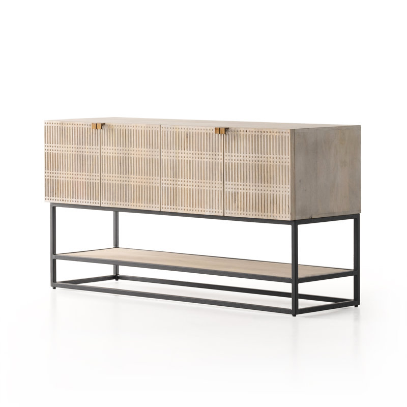 Kelby 56'' W Solid Wood Console Table, Natural