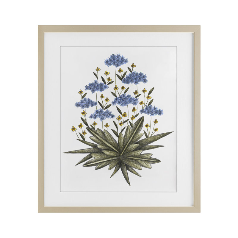 «Where Wild Flowers Bloom», reproduction encadrée sous verre, conception de Cecilia Battaini, H 16 po x l 13 po