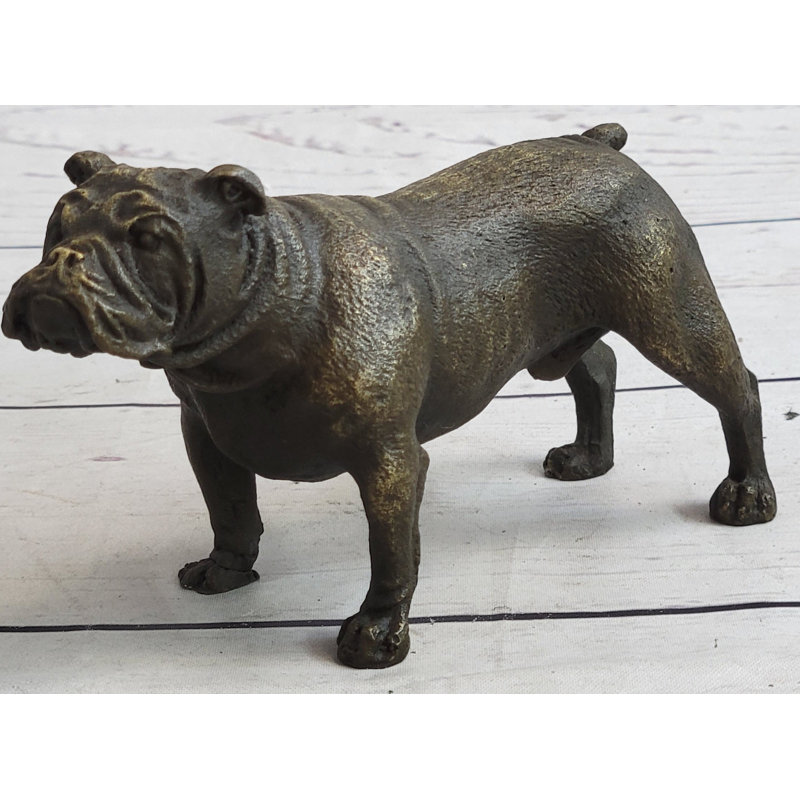 Sculpture miniature de bouledogue anglais
