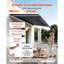 Auvent électrique rétractable, auvent de patio motorisé 14,1 pi x 9,8 pi, abri pare-soleil avec télécommande et manivelle, tissu en polyester imperméable pour terrasse extérieure, balcon, cour, gris