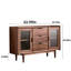 Buffet en noyer noir intégré multifonctionnel 62,99