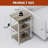 Carbin Nightstand with Power Outlets & USB for Bedroom, End Table with 3-Tier Adjustable Shelf, Farmhouse Side Table for Small Spaces, Couch Table For Living Room-1725009608
