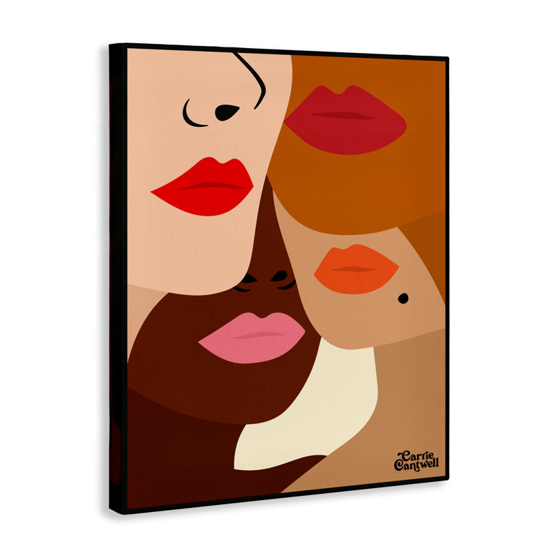 Plusieurs visages de femmes, conception de Carrie Cantwell, H 48 po x l 36 po