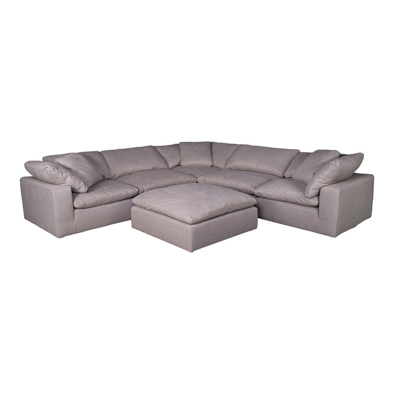 Tila Upholstered Accent Chair, Light Gray Performance