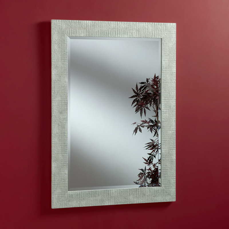 Palladino Flat Wall Mirror, 169cm H x 77cm W, Distressed White