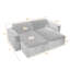Berlare 2 - Piece Upholstered Corduroy Modular Sectional Sofa – Fully Compressed, No Assembly Required-2074165481