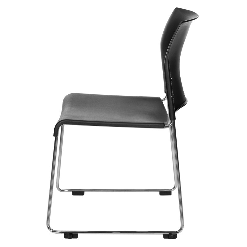 Jody Stack Chair (Pack of 4), Black