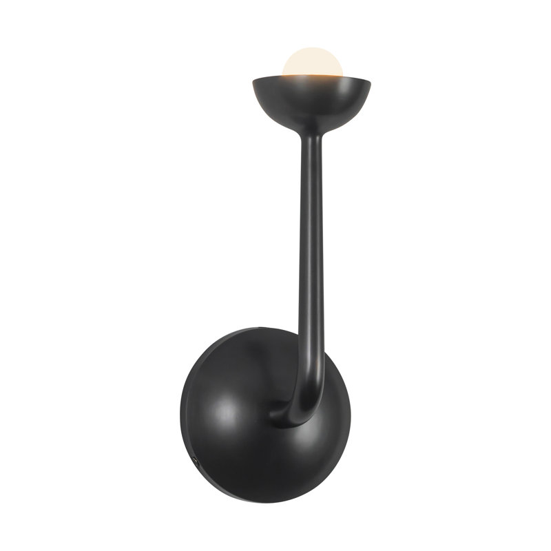 Spade 5-in White dimmable LED Bathroom Vanity Light, Oil Rubbed Bronze