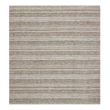 Rug & Kilim’S Textural Rug With Beige-Brown And Gray Stripes “Light On Loom”