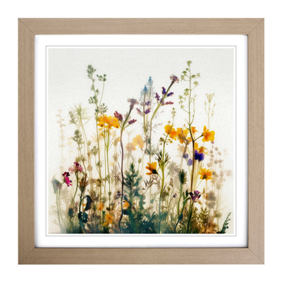 Wildflowers Double Exposure No.1 - Framed Print