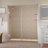 Belmore GS 72" H  Hinged Frameless Shower Door-105589649-105589652