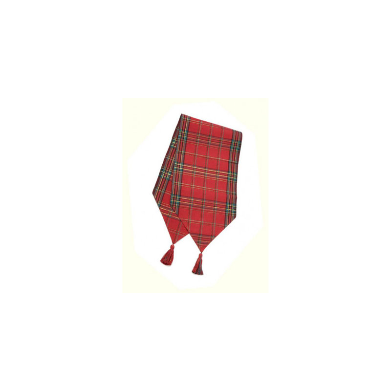 Maranto Plaid 100% Cotton Table Runner, 72" x 13"