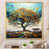 Cadre flottant doré sélectionné