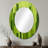 Fern Facades Skyscraper Horizon I - Large Oval Wall Mirror On Metal-1494873252