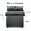 Microfiber Striped Duvet Cover Set with Pillowcases Included-67711181-67711185