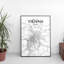 Vienna City Map - No Frame Print-1834677491