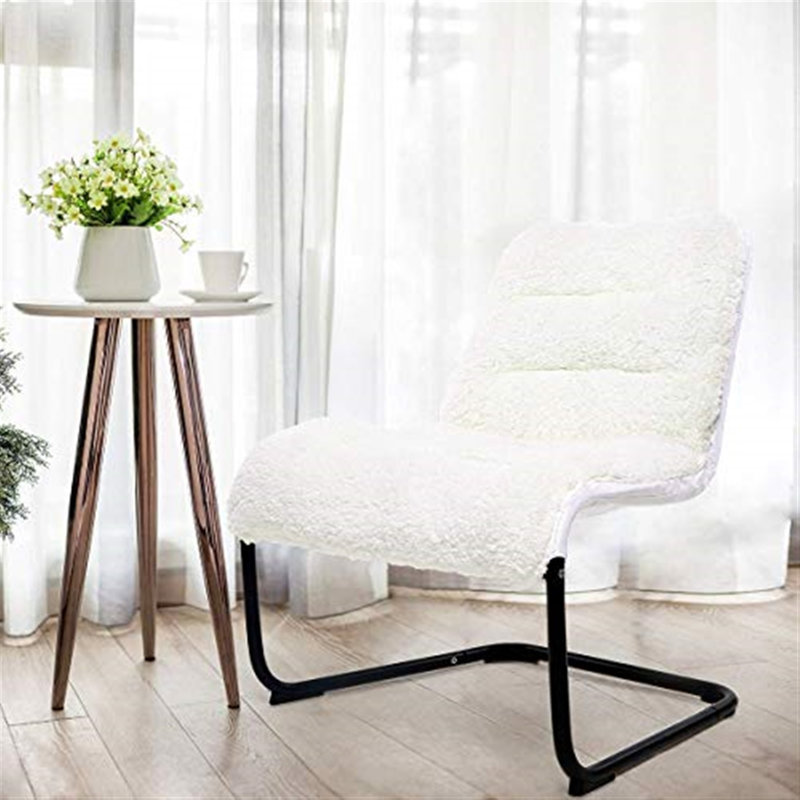 Méridienne rembourrée Zenree, Blanc