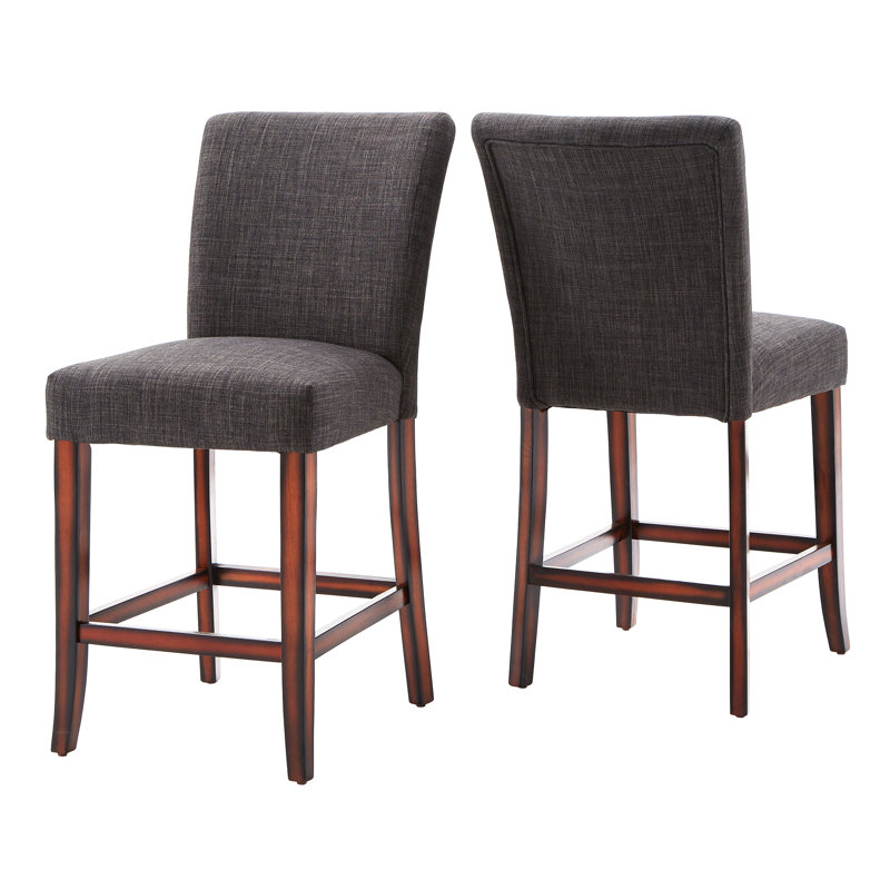 Tabouret de comptoir 26 po Lancaster, Gris foncé