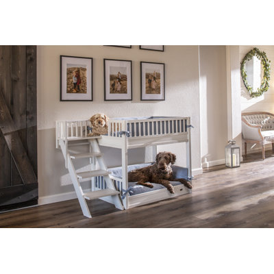 ECOFLEX Dog Bunk Bed with Removable Cushions
