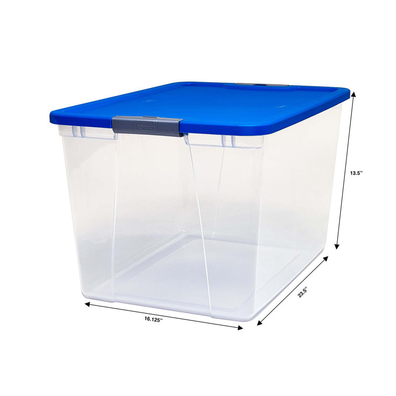 Homz Plastic Storage Tub & Tote