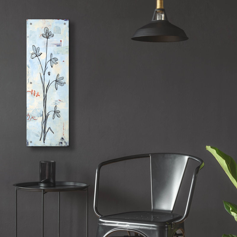 Art mural en verre Lark Manor ™ «Flowers No. 4» par Jodi Major, H 36 po x l 12 po