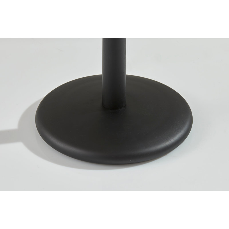 Scallop Floor Lamp, Black, Cream